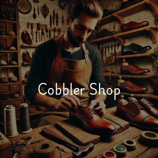 Schuhreparatur in Cobbler Shop