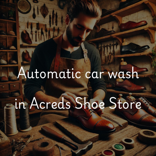 Automatic car wash in Acreds Shoe Store