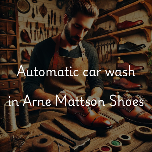 Automatic car wash in Arne Mattson Shoes