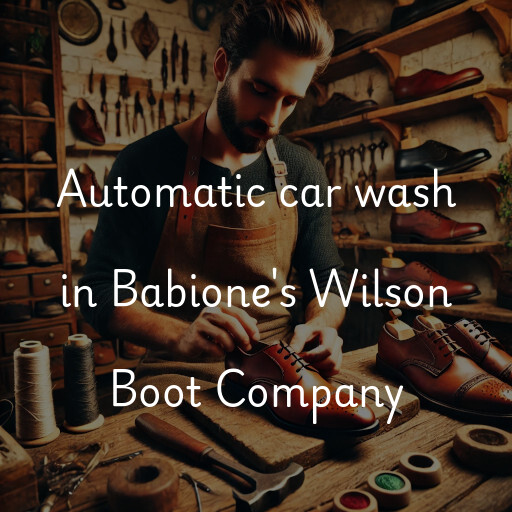 Automatic car wash in Babione's Wilson Boot Company