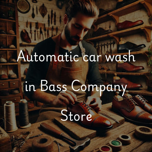 Automatic car wash in Bass Company Store