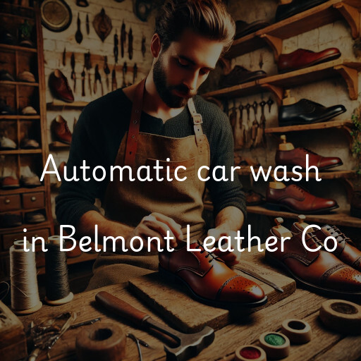 Automatic car wash in Belmont Leather Co