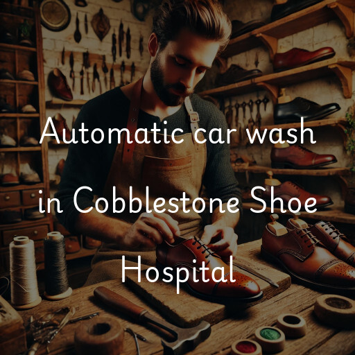 Automatic car wash in Cobblestone Shoe Hospital