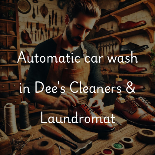 Automatic car wash in Dee's Cleaners & Laundromat