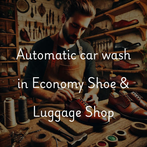 Automatic car wash in Economy Shoe & Luggage Shop