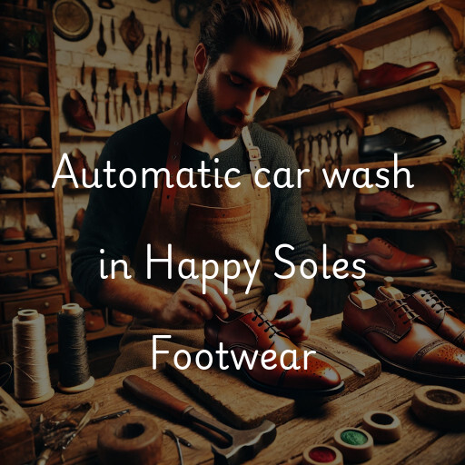 Automatic car wash in Happy Soles Footwear