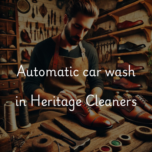 Automatic car wash in Heritage Cleaners