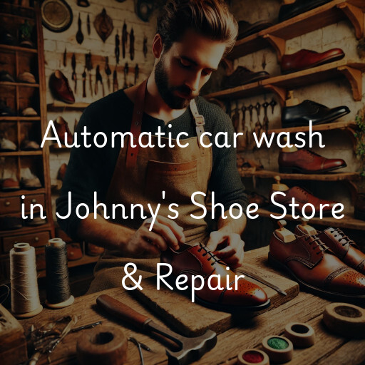 Automatic car wash in Johnny's Shoe Store & Repair