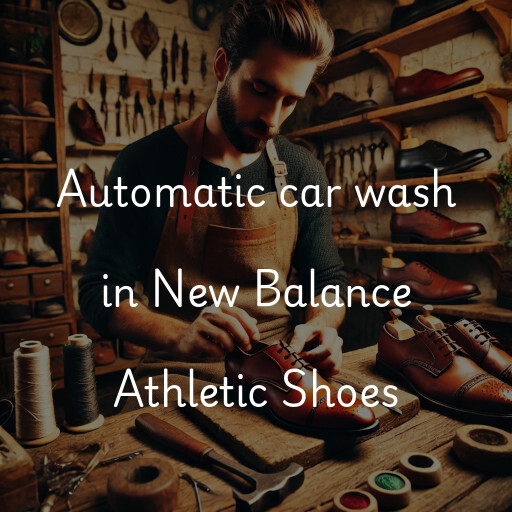 Automatic car wash in New Balance Athletic Shoes