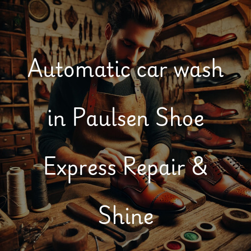 Automatic car wash in Paulsen Shoe Express Repair & Shine