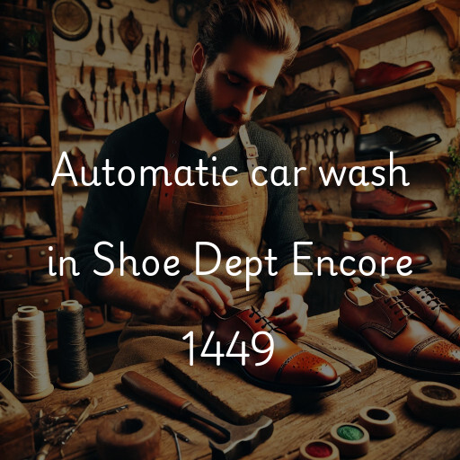 Automatic car wash in Shoe Dept Encore 1449