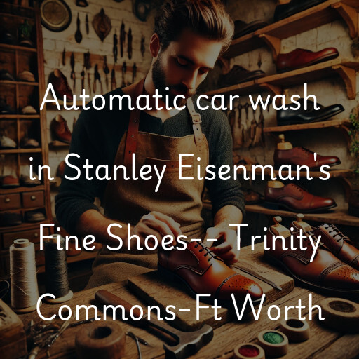 Automatic car wash in Stanley Eisenman's Fine Shoes-- Trinity Commons-Ft Worth