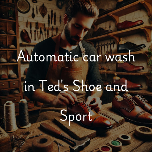 Automatic car wash in Ted's Shoe and Sport