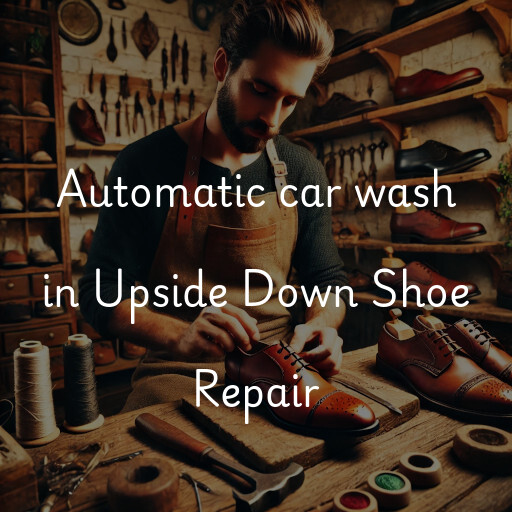 Automatic car wash in Upside Down Shoe Repair