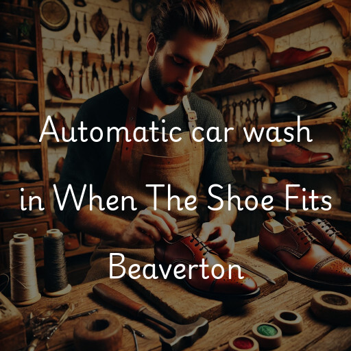 Automatic car wash in When The Shoe Fits Beaverton