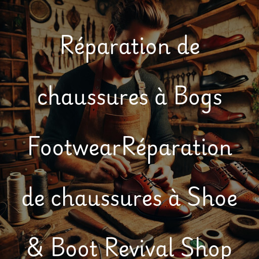 Réparation de chaussures à