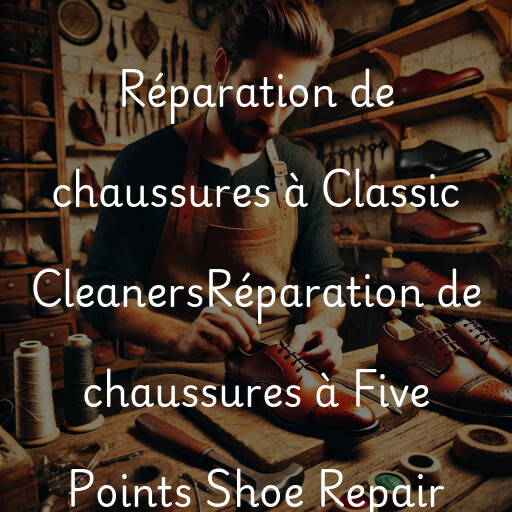 Réparation de chaussures à