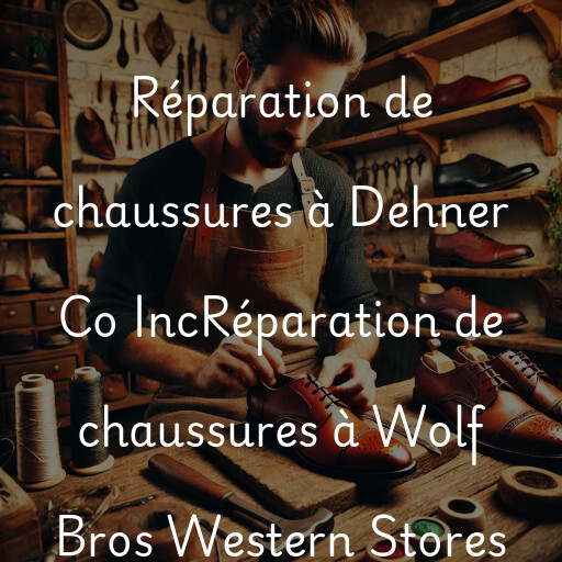 Réparation de chaussures à