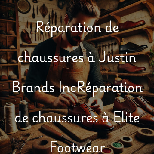 Réparation de chaussures à