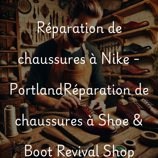 Réparation de chaussures à