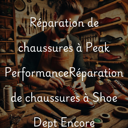 Réparation de chaussures à