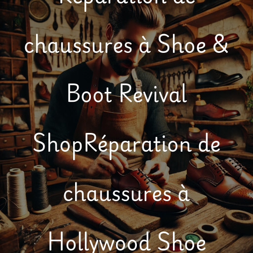 Réparation de chaussures à