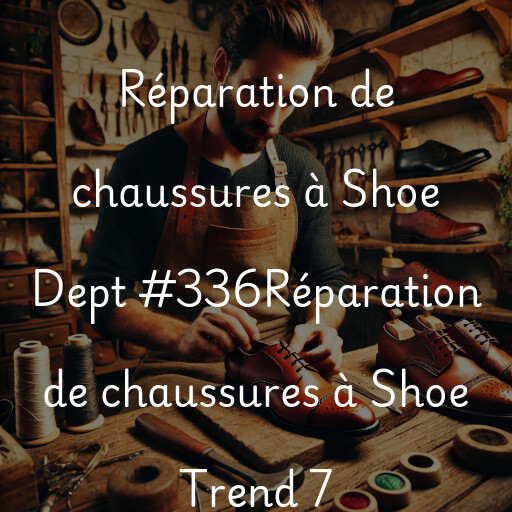 Réparation de chaussures à