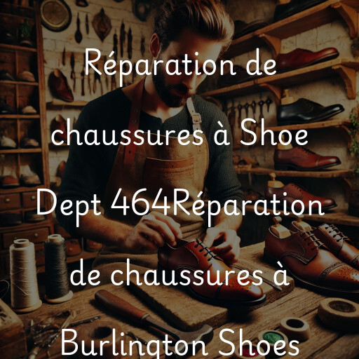 Réparation de chaussures à