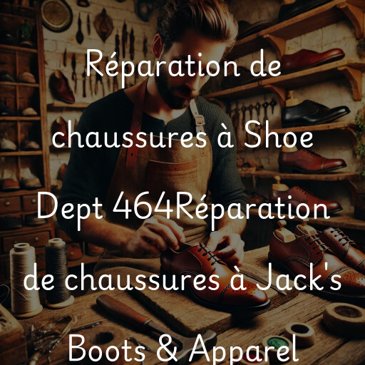 Réparation de chaussures à