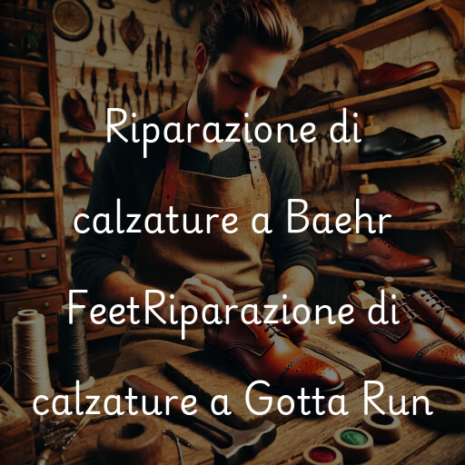 Riparazione di calzature a