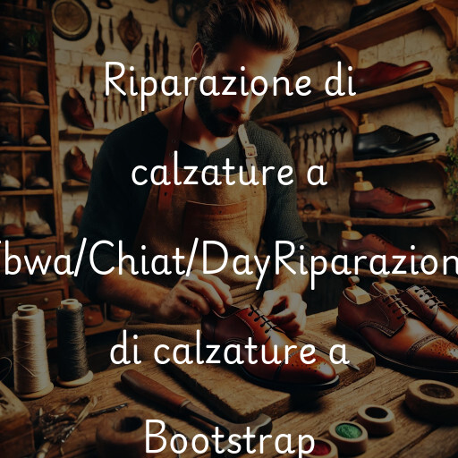 Riparazione di calzature a