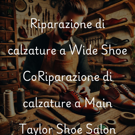 Riparazione di calzature a