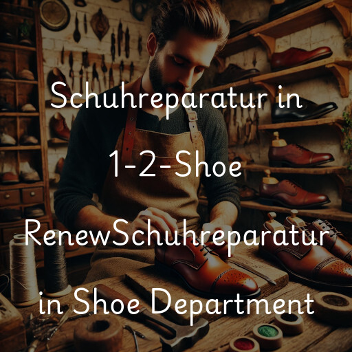 Schuhreparatur in