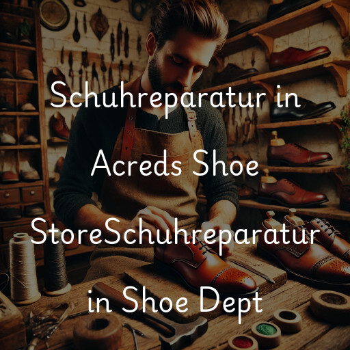 Schuhreparatur in