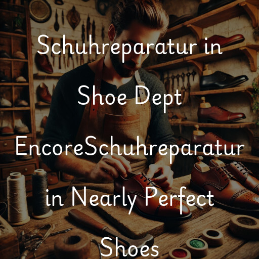 Schuhreparatur in