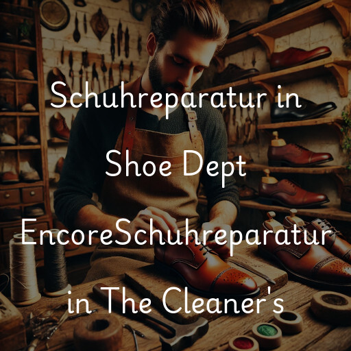 Schuhreparatur in