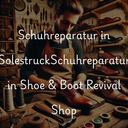 Schuhreparatur in