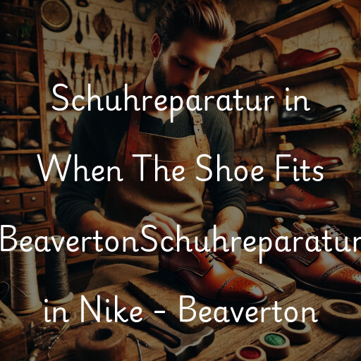 Schuhreparatur in