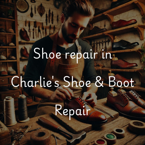 Shoe Repair at  Charlie's Shoe & Boot Repair