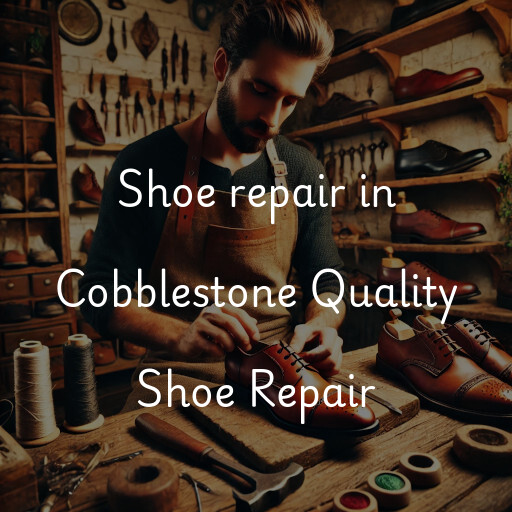 Shoe Repair at  Cobblestone Quality Shoe Repair