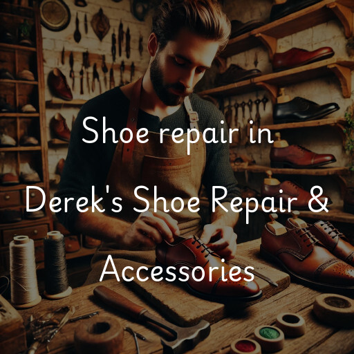 Shoe Repair at  Derek's Shoe Repair & Accessories