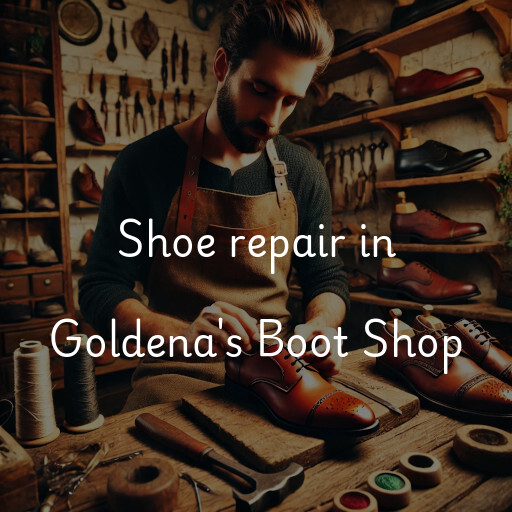 Shoe Repair at  Goldena's Boot Shop