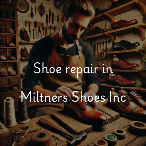 Shoe Repair at  Miltners Shoes Inc