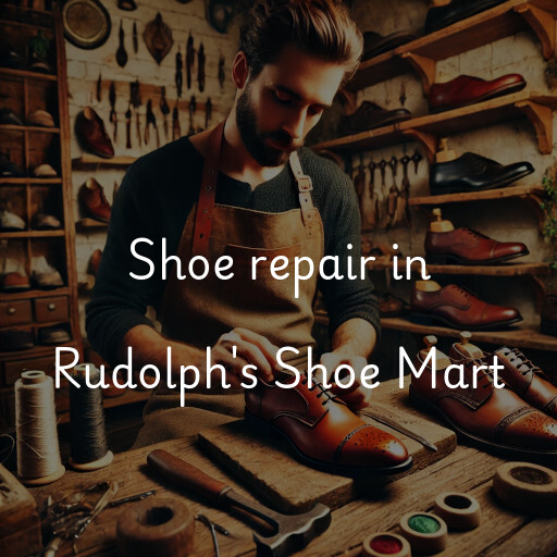 Shoe Repair at  Rudolph's Shoe Mart