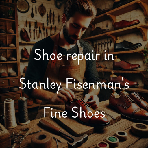 Shoe Repair at  Stanley Eisenman's Fine Shoes