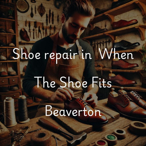 Shoe Repair at  When The Shoe Fits Beaverton